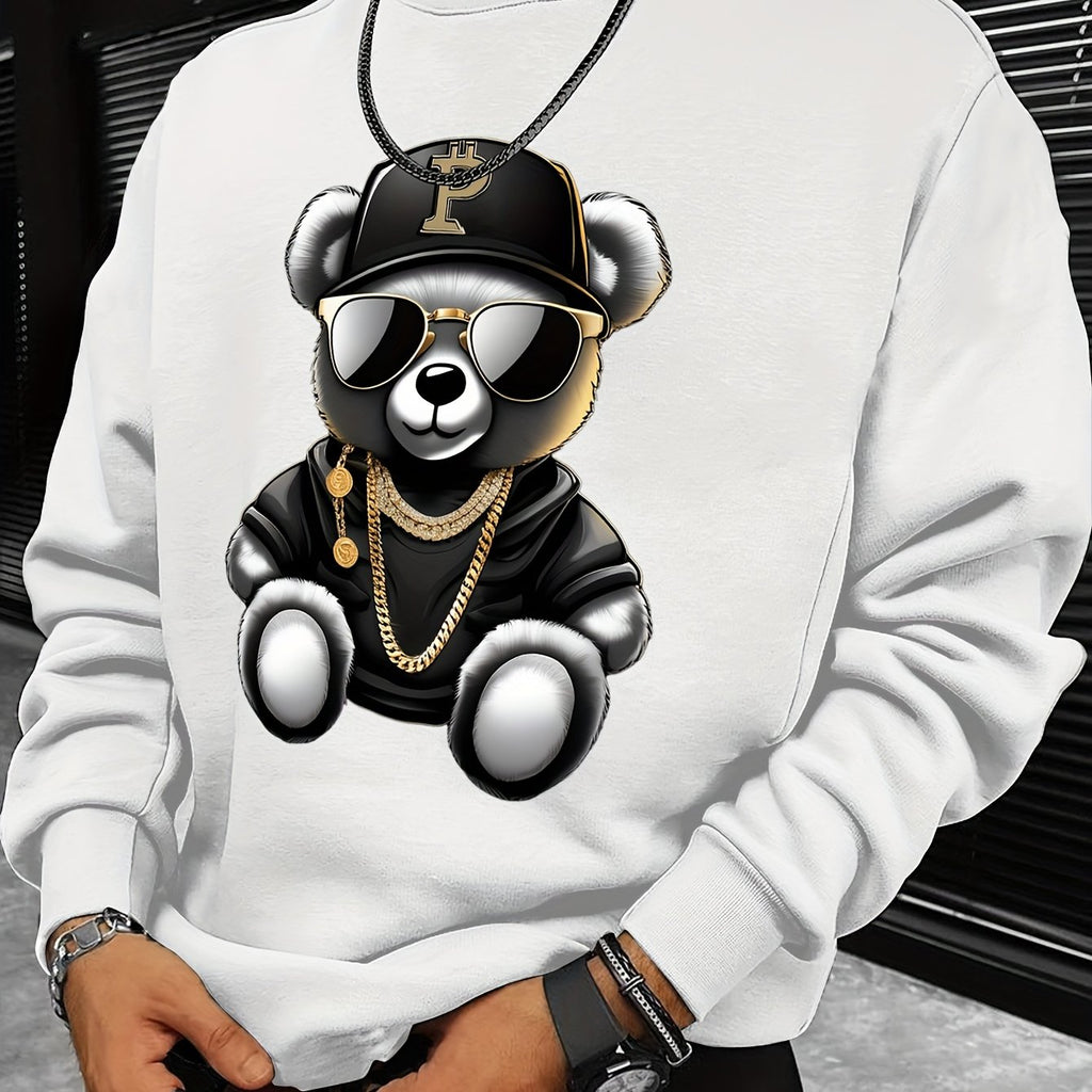 Men’s Thermal Long Sleeve Sweatshirt – Winter Warm Casual Crewneck