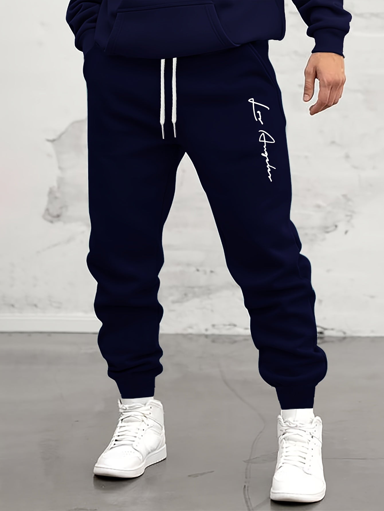 Men’s "BESTSELLER" Black Athletic Joggers – Stretch Running Pants with Drawstring