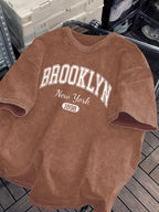 Women’s Brooklyn New York 1898 T-Shirt – Maroon Short Sleeve Summer Tee