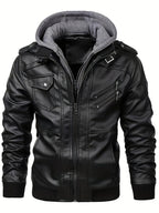 Men’s "BESTSELLER" Black Hooded Jacket – Full-Zip Outdoor Casual Coat