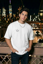 Men’s “KING” Letter T-Shirt – Loose Fit Summer Tee