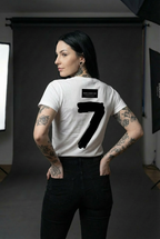 Unisex Famous Number " 7 " Graphic T-Shirt – Oversized Streetwear Top for Daily Wear