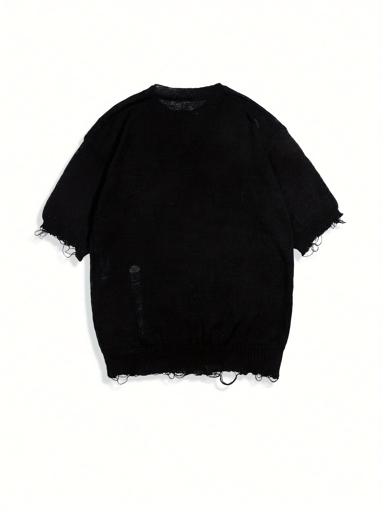 Men’s Drop-Shoulder Streetwear Tee – Bold Letter Graphic Print