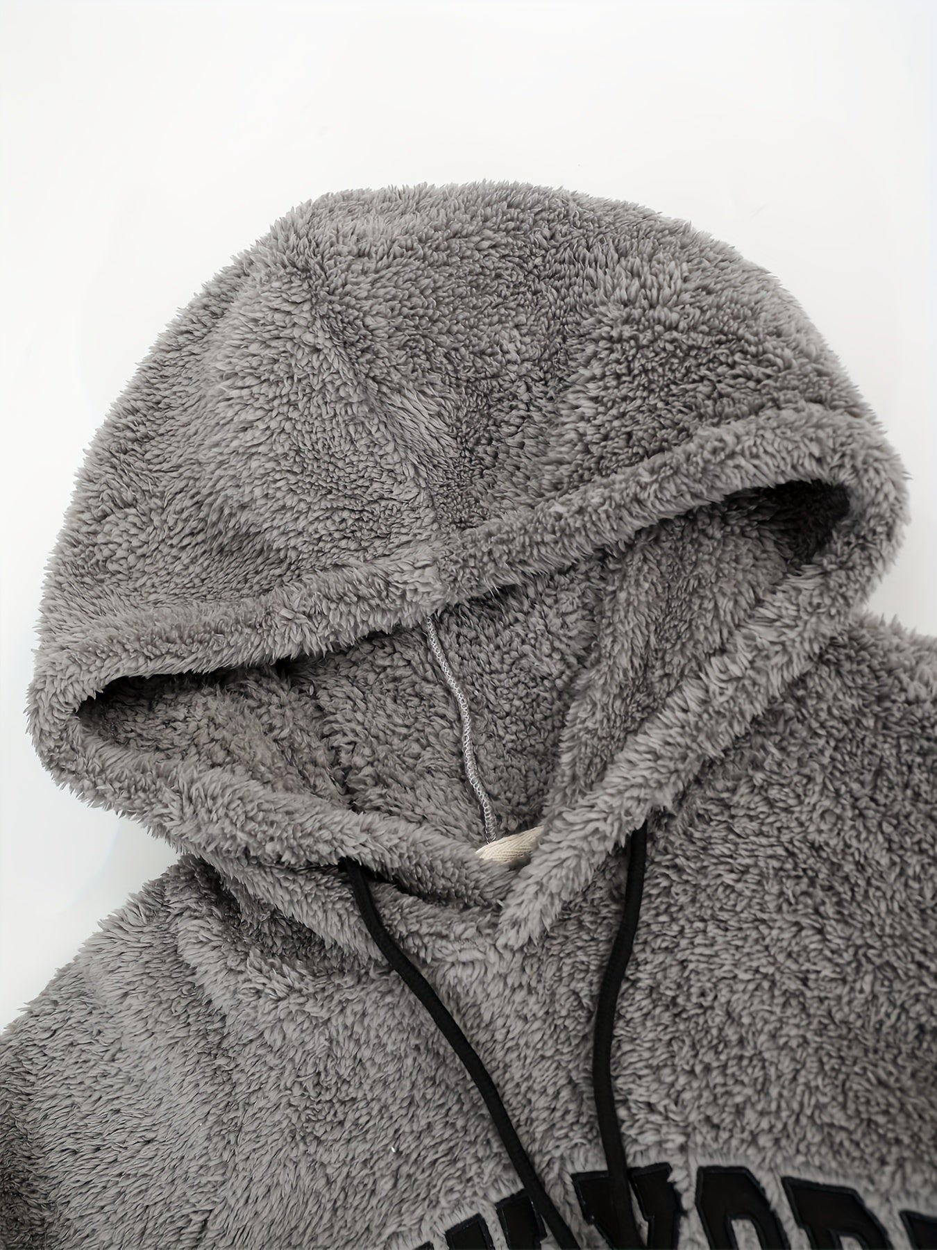 Men’s Cozy Fleece Hoodie – Loose Fit Drop-Shoulder “New York” Embroidered Pullover