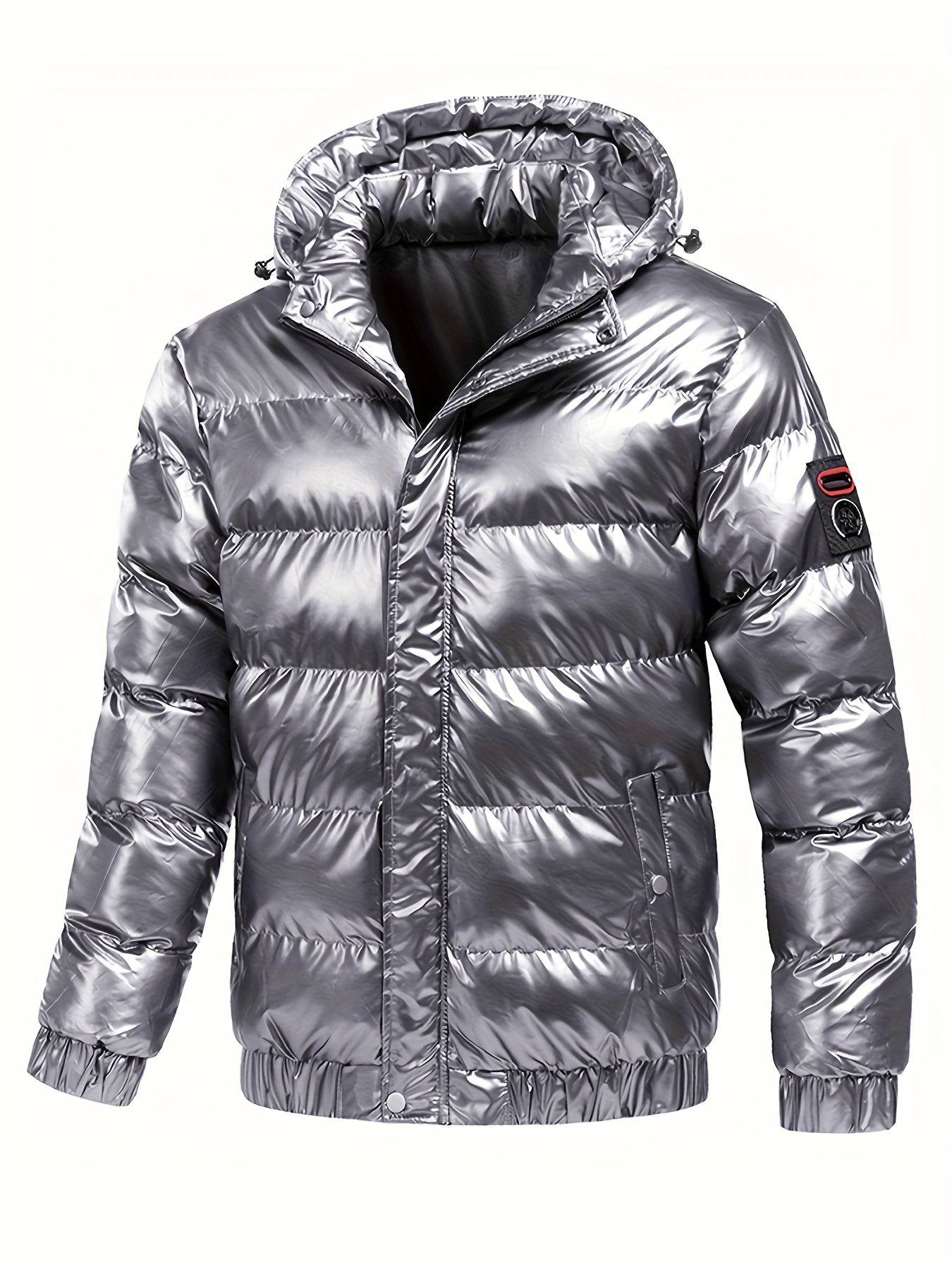 Men’s Winter Warm Padded Jacket – Hooded Windproof Thermal Coat