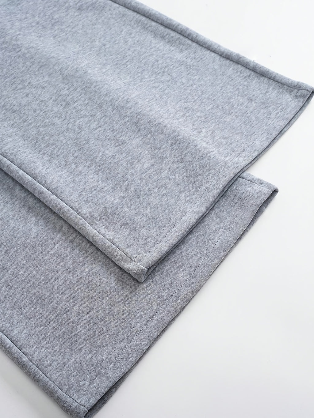 Women’s Cross-Print Joggers – Light Gray Polyester Straight-Leg Pants (Spring/Fall)