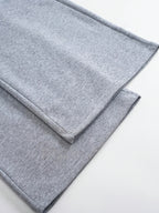 Women’s Cross-Print Joggers – Light Gray Polyester Straight-Leg Pants (Spring/Fall)