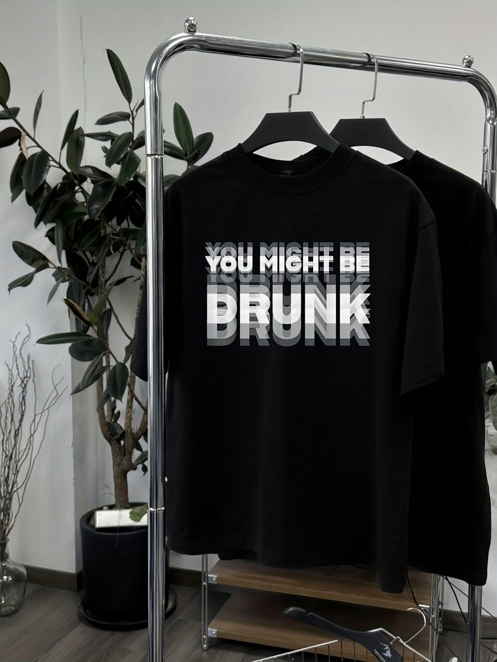 Men’s “You Might Be Drunk” T-Shirt – Cotton Crew Neck Graphic Tee for Summer
