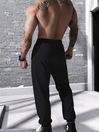 Men’s Jesus Graphic Joggers – Elastic Waist Streetwear Sweatpants