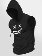 Printed Hooded Lightweight Vest – Urban Sleeveless Streetwear
