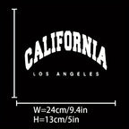 California Los Angeles Iron-On Transfer Decal – White Washable DIY Patch