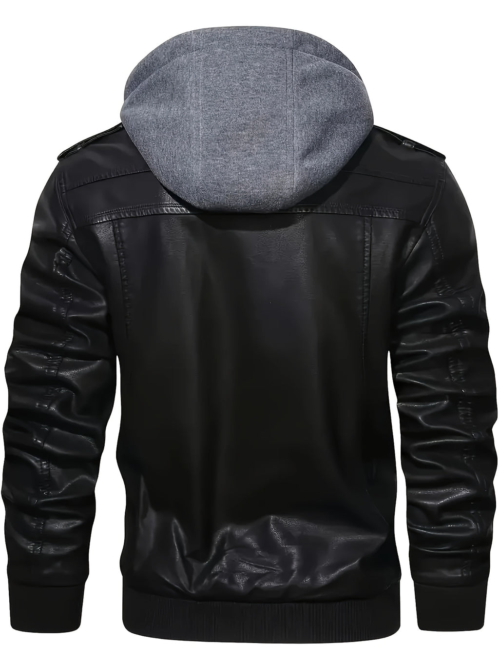Men’s "BESTSELLER" Black Hooded Jacket – Full-Zip Outdoor Casual Coat