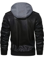 Men’s "BESTSELLER" Black Hooded Jacket – Full-Zip Outdoor Casual Coat