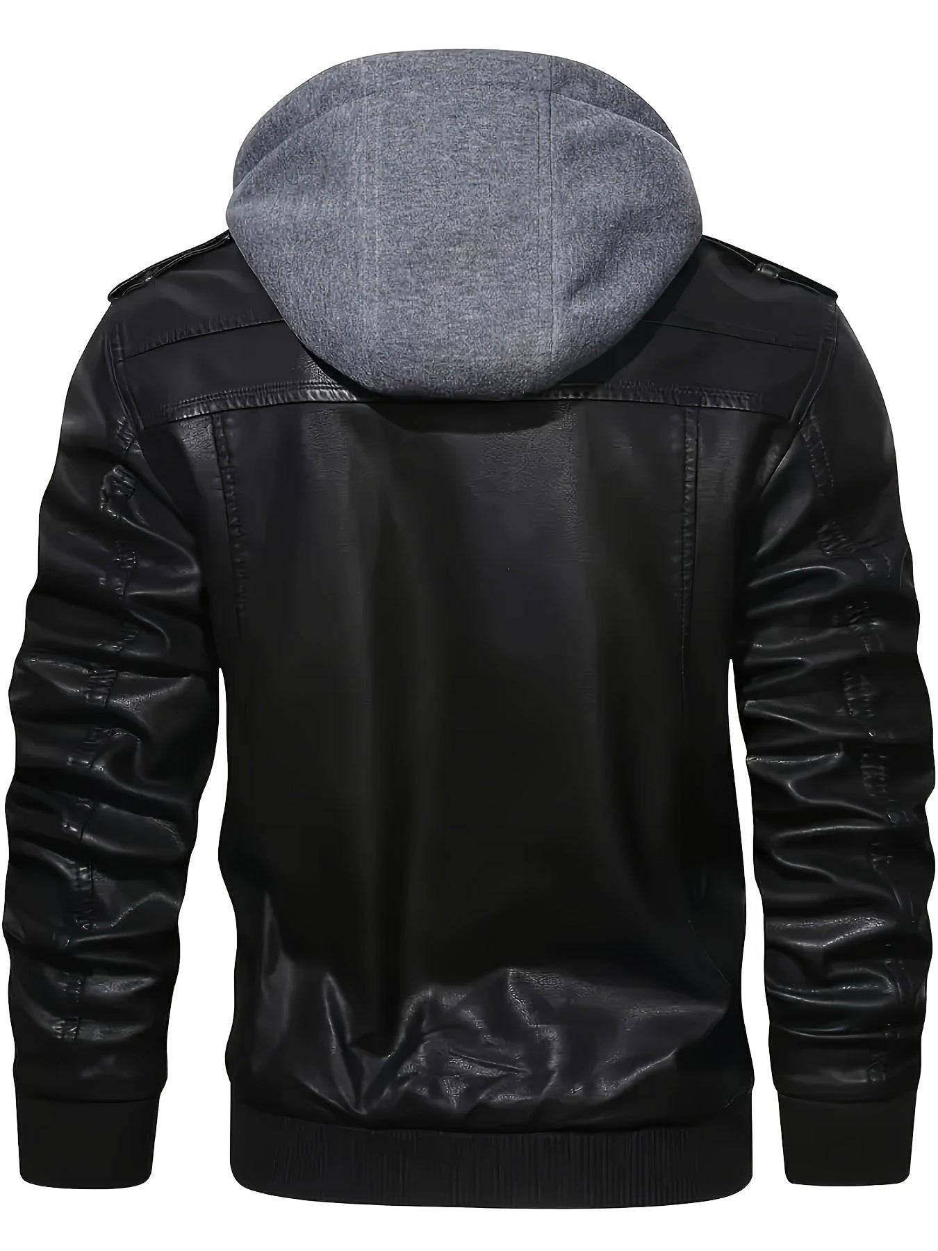 Men’s "BESTSELLER" Black Hooded Jacket – Full-Zip Outdoor Casual Coat