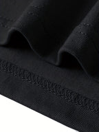 Men’s Heavyweight Graphic Tee – Gothic Lettering & Winged Justice Design