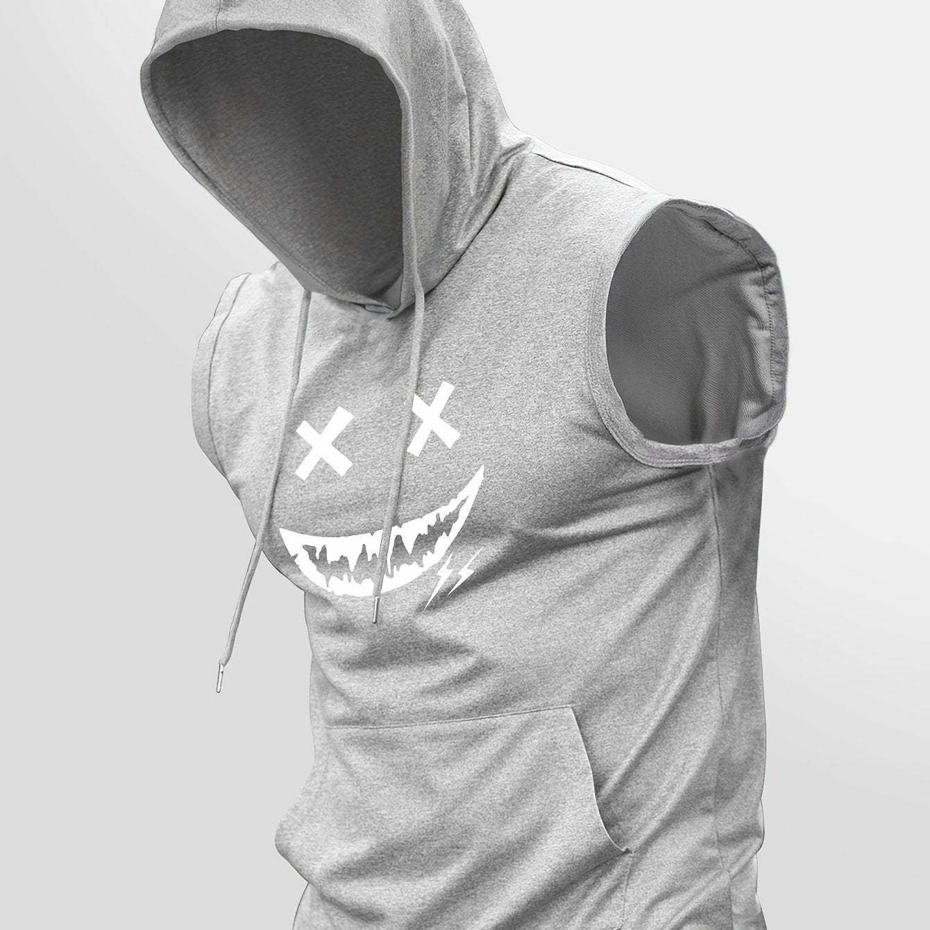 Printed Hooded Lightweight Vest – Urban Sleeveless Streetwear