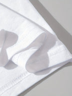 Men’s Black Heavyweight T-Shirt with White Cross Print – All-Season Cotton