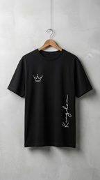 Men’s “KING” Letter T-Shirt – Loose Fit Summer Tee
