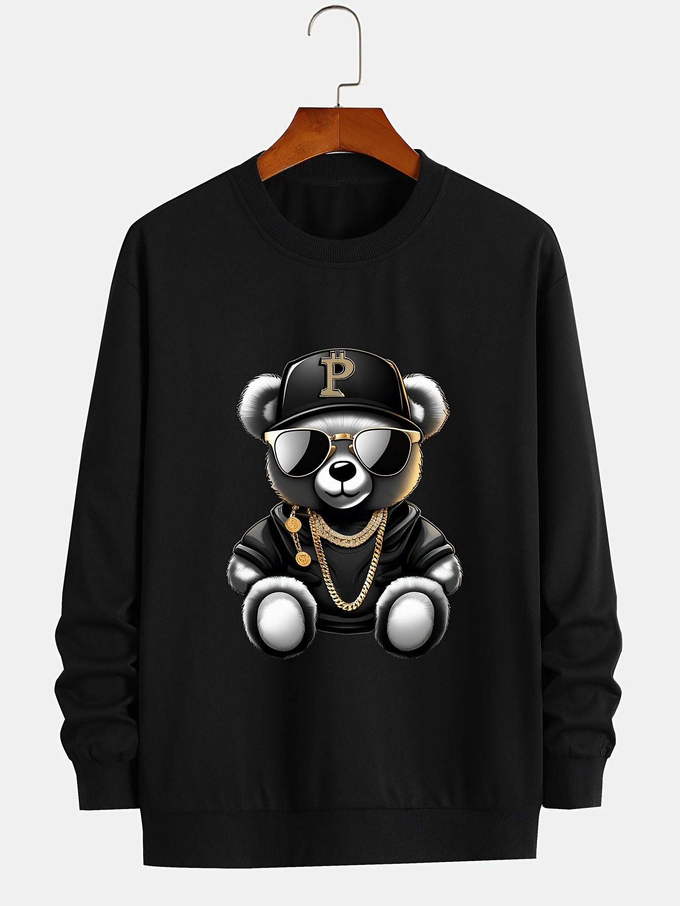 Men’s Thermal Long Sleeve Sweatshirt – Winter Warm Casual Crewneck