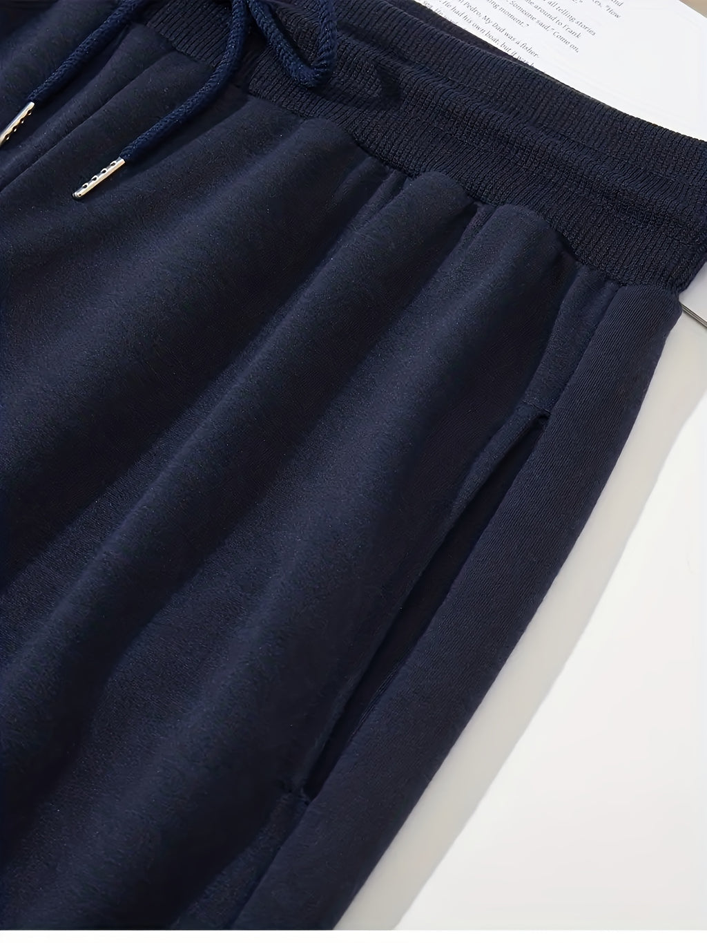 Men’s "BESTSELLER" Black Athletic Joggers – Stretch Running Pants with Drawstring Waist