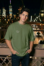 Men’s “KING” Letter T-Shirt – Loose Fit Summer Tee