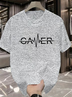 Men’s GAMER Print T-Shirt – Casual Summer Crew Neck Graphic Tee