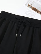 Men’s "BESTSELLER" Black Athletic Joggers – Stretch Running Pants with Drawstring Waist