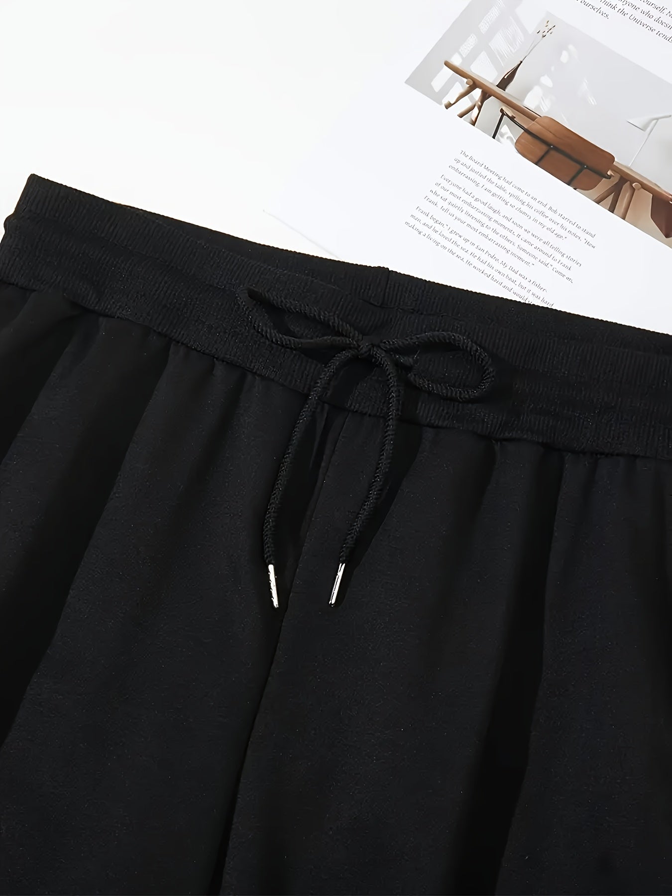 Men’s "BESTSELLER" Black Athletic Joggers – Stretch Running Pants with Drawstring Waist