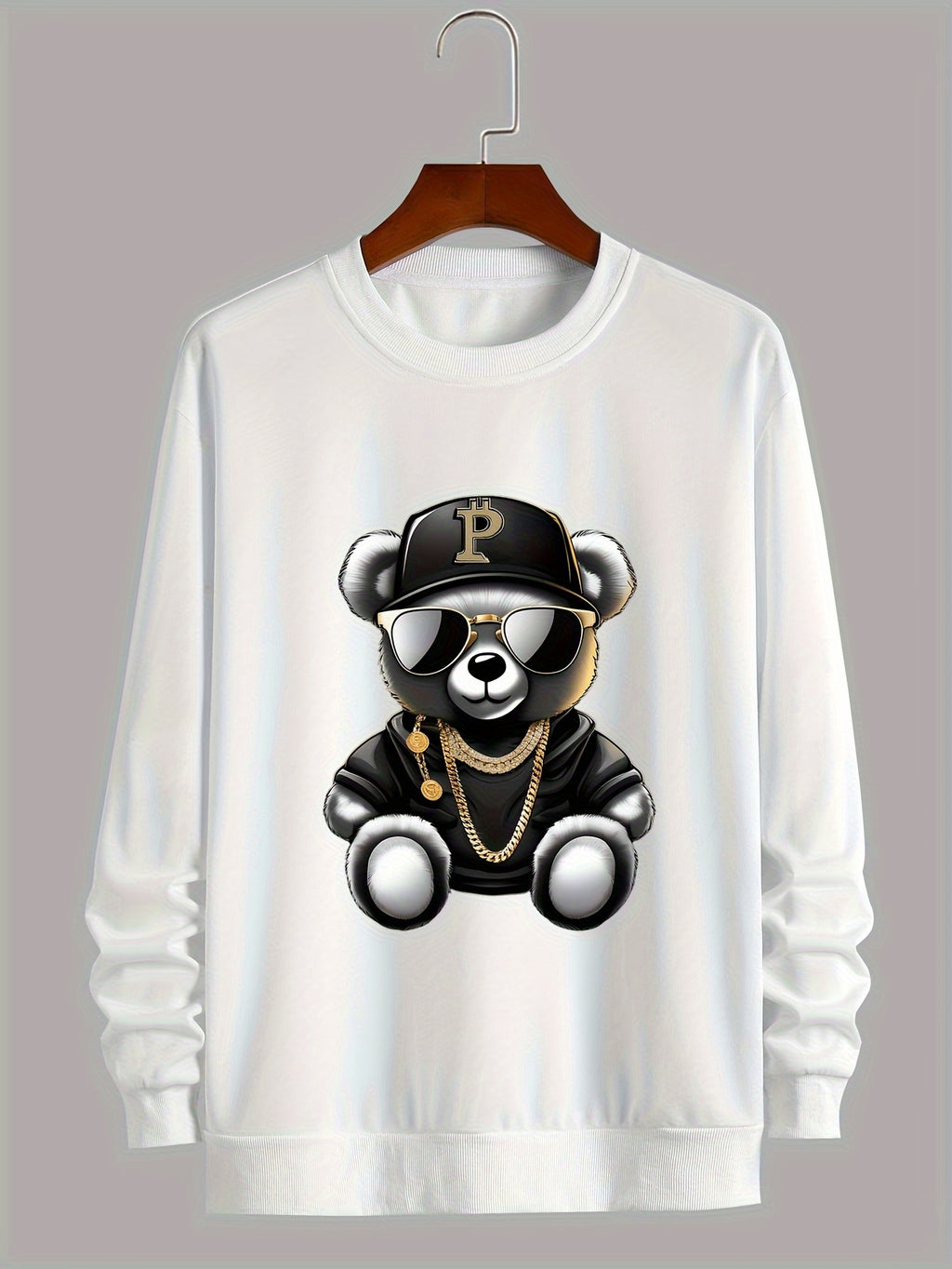 Men’s Thermal Long Sleeve Sweatshirt – Winter Warm Casual Crewneck