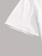 Men’s Black Heavyweight T-Shirt with White Cross Print – All-Season Cotton