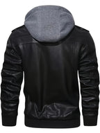 Men’s "BESTSELLER" Black Hooded Jacket – Full-Zip Outdoor Casual Coat