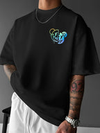 Men’s “Smile & Shine” Skull Graphic T-Shirt – Urban Streetwear Tee