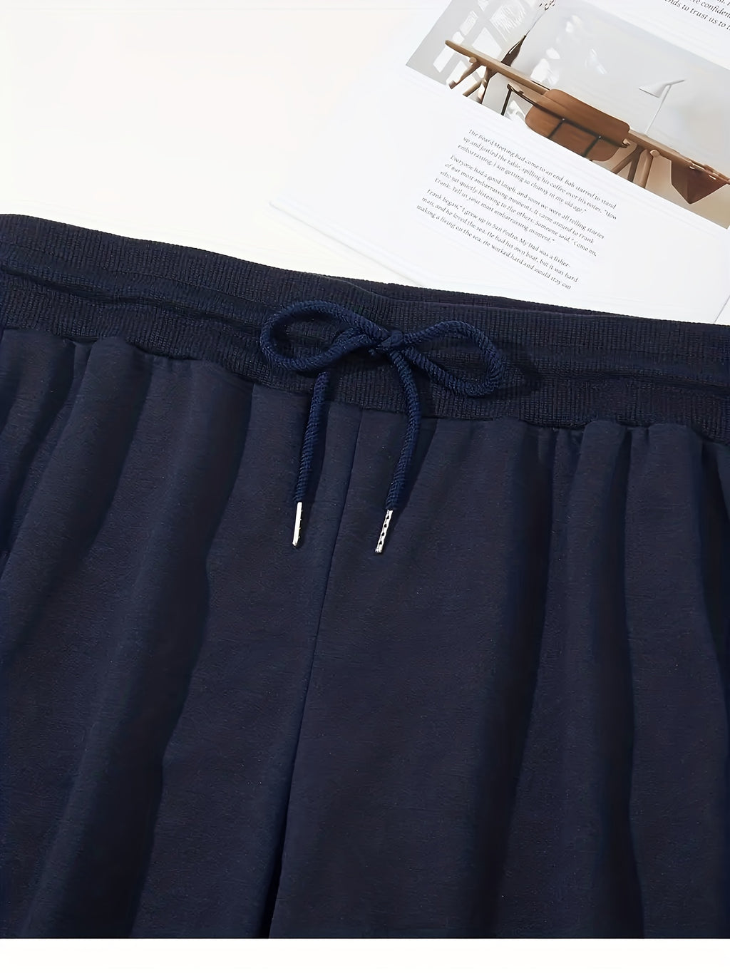 Men’s "BESTSELLER" Black Athletic Joggers – Stretch Running Pants with Drawstring Waist