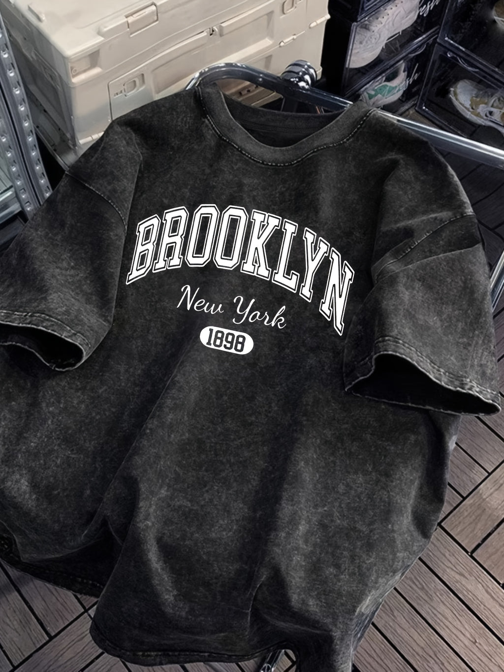 Women’s Brooklyn New York 1898 T-Shirt – Maroon Short Sleeve Summer Tee