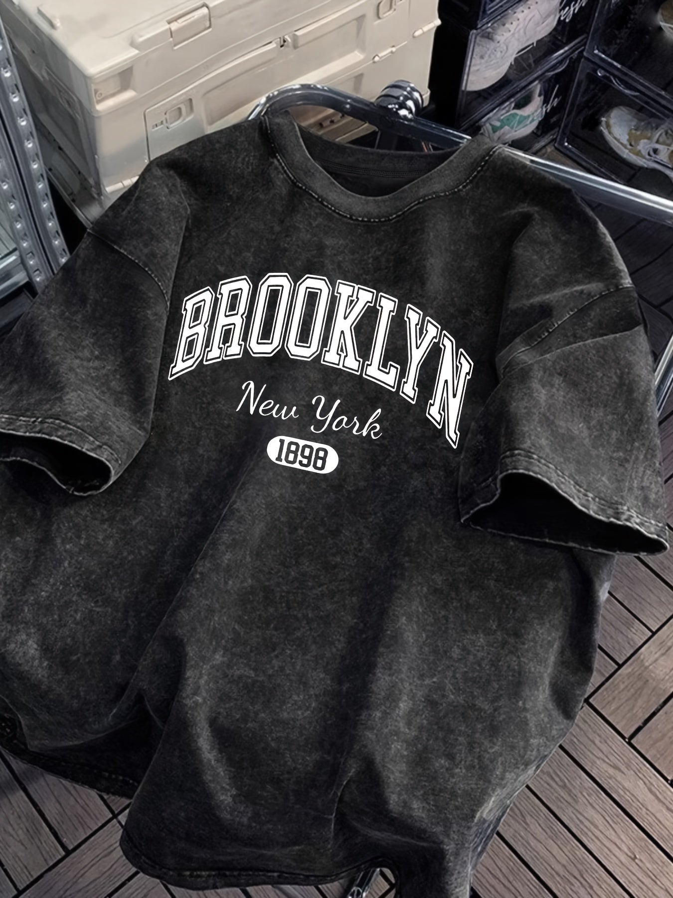 Women’s Brooklyn New York 1898 T-Shirt – Maroon Short Sleeve Summer Tee