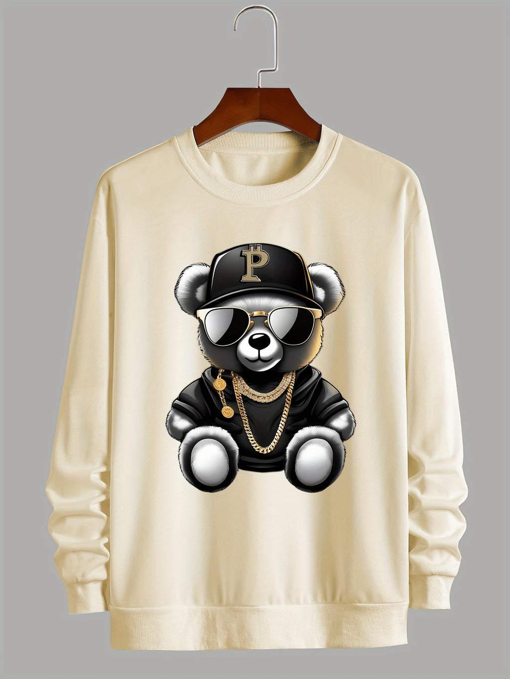 Men’s Thermal Long Sleeve Sweatshirt – Winter Warm Casual Crewneck