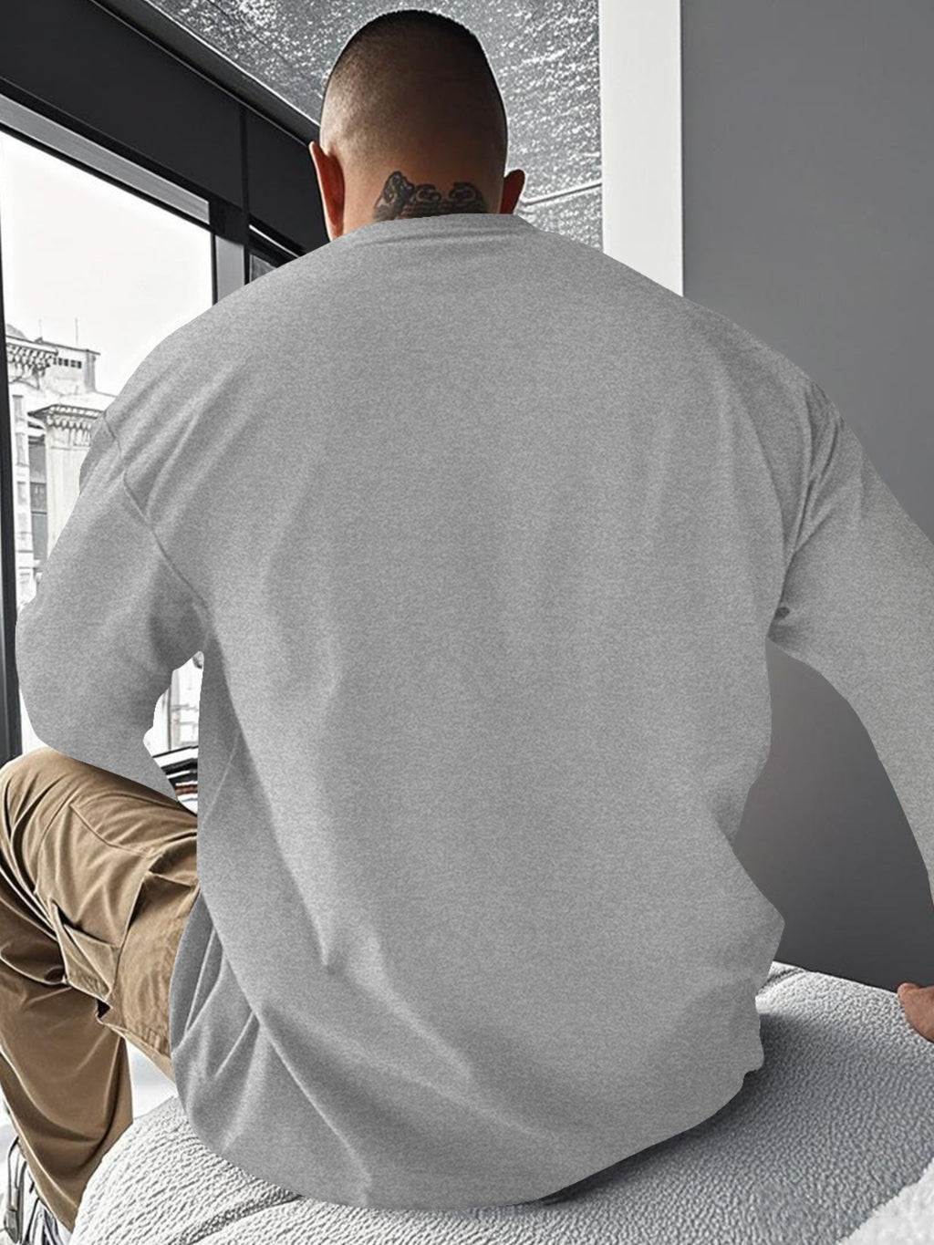 Men’s Oversized Freedom Long Sleeve Tee