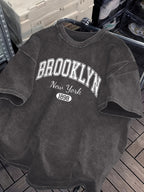 Women’s Brooklyn New York 1898 T-Shirt – Maroon Short Sleeve Summer Tee