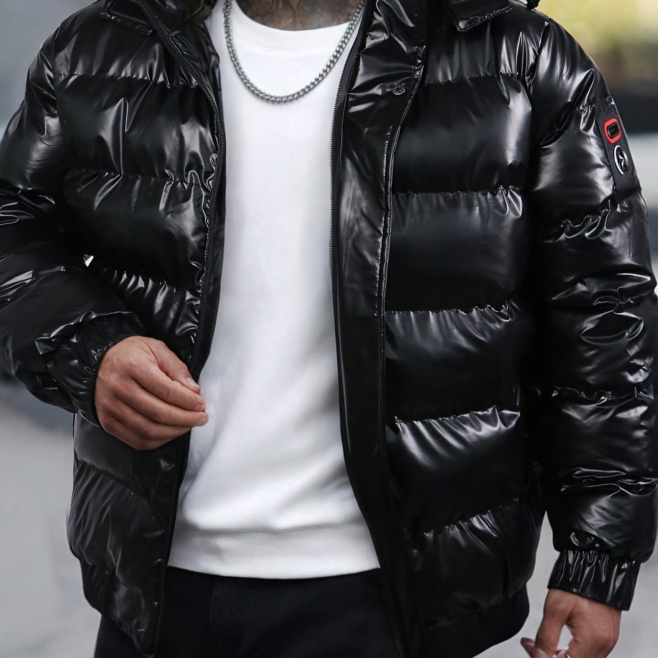 Men’s Winter Warm Padded Jacket – Hooded Windproof Thermal Coat