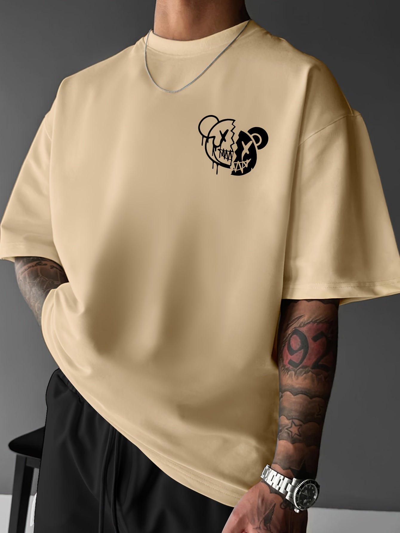 Men’s “Smile & Shine” Skull Graphic T-Shirt – Urban Streetwear Tee