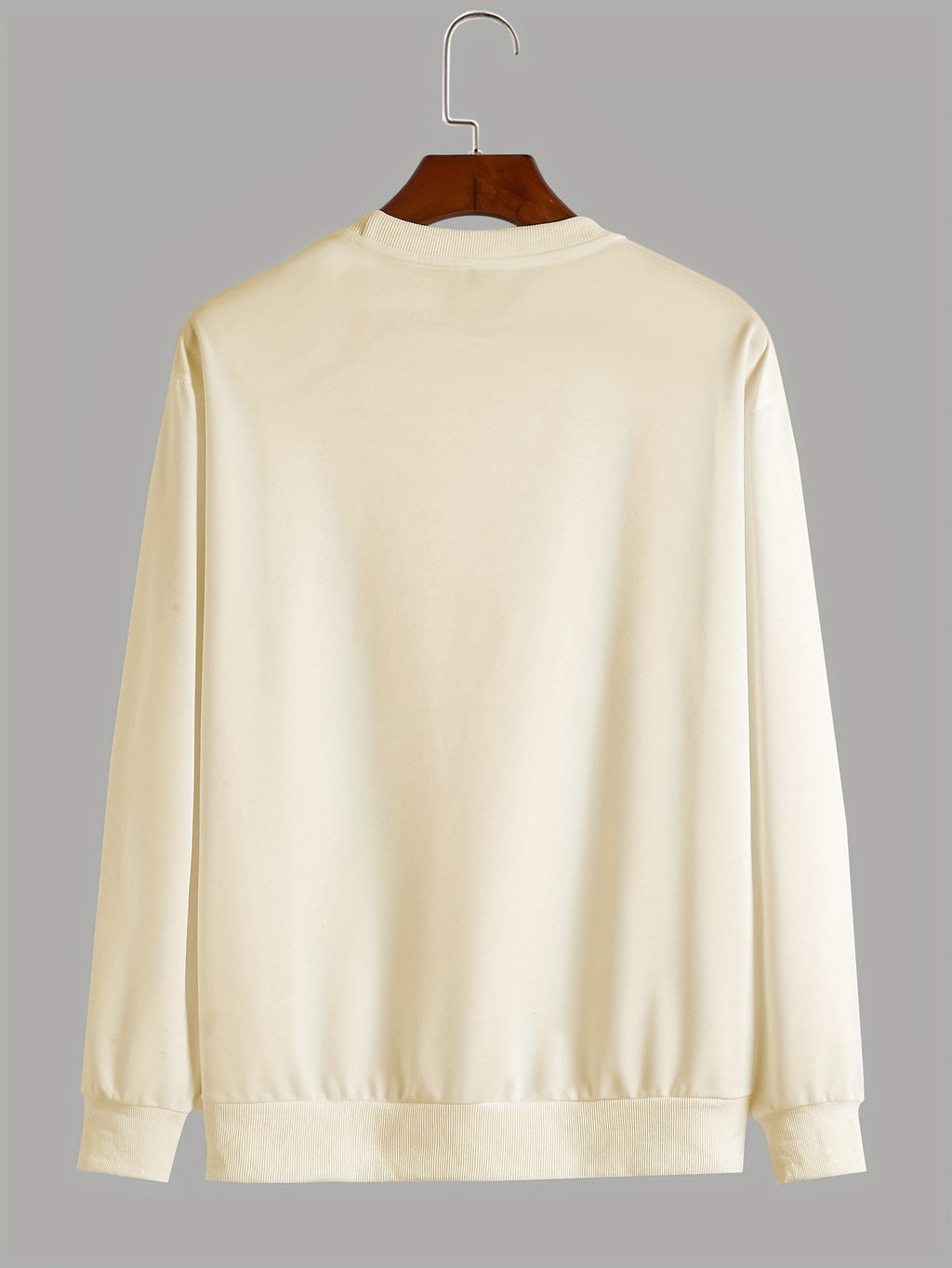 Men’s Thermal Long Sleeve Sweatshirt – Winter Warm Casual Crewneck