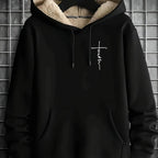 Men’s Fleece-Lined Skull & Bat Zip Hoodie – Warm Fall/Winter Streetwear