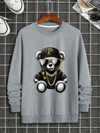 Men’s Thermal Long Sleeve Sweatshirt – Winter Warm Casual Crewneck