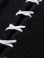 Unisex Distressed Sweater – Frayed Hem & Sleeves Loose Knit Street Pullover