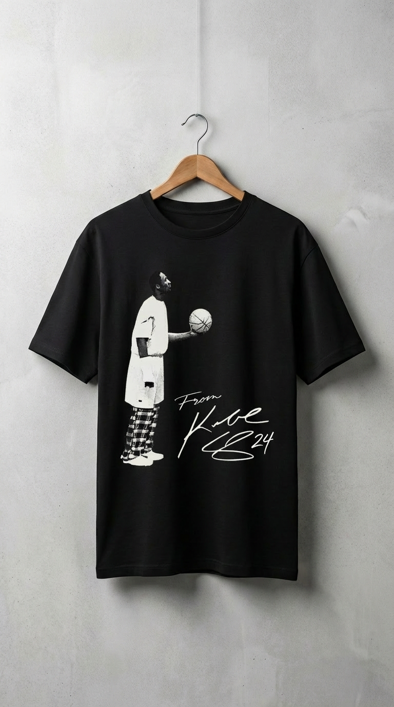 Men’s Basketball Graphic T-Shirt – 100% Cotton Loose Fit Streetwear Tee