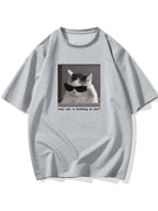 Oversized Logo Graphic Tee – Men’s & Teen Streetwear Short Sleeve Shirt