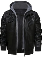 Men’s "BESTSELLER" Black Hooded Jacket – Full-Zip Outdoor Casual Coat