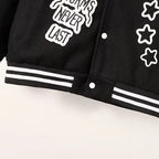 Unisex "BESTSELLER" American Varsity Jacket – Embroidered Loose-Fit Outerwear