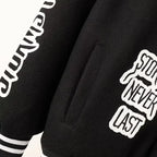 Unisex "BESTSELLER" American Varsity Jacket – Embroidered Loose-Fit Outerwear