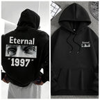 Unisex BESTSELLER Fleece-Lined "ETERNAL" Letter Print Hoodie – Autumn/Winter Pullover